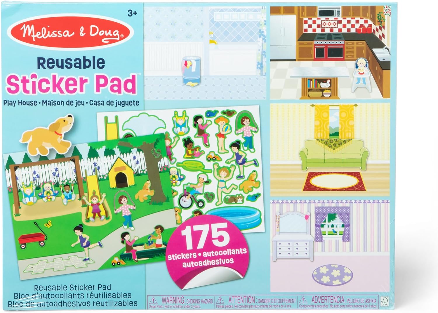 Melissa & Doug Reusable Sticker Pad - Play House!