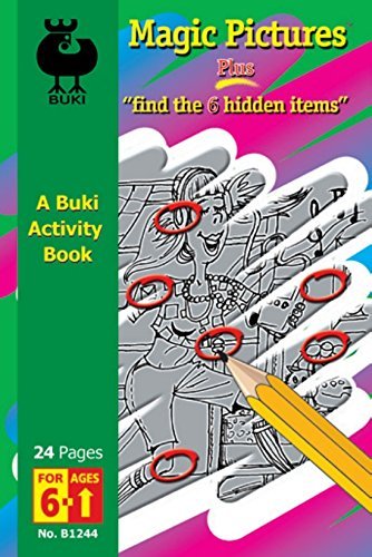 Magic Pictures Activity Book PLUS "find the 6 hidden items"