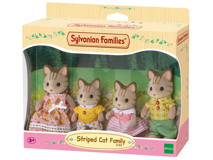 Sylvanian Families - Striped Cat Family