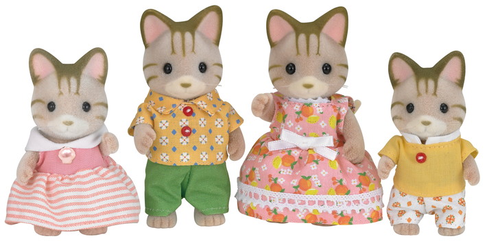 Sylvanian Families - Striped Cat Family - Image 2