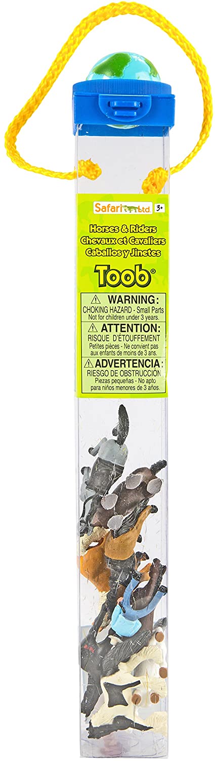 Horses and Riders Toob - Hand Painted Toy Miniature Figurines (Set of 10) - Image 3