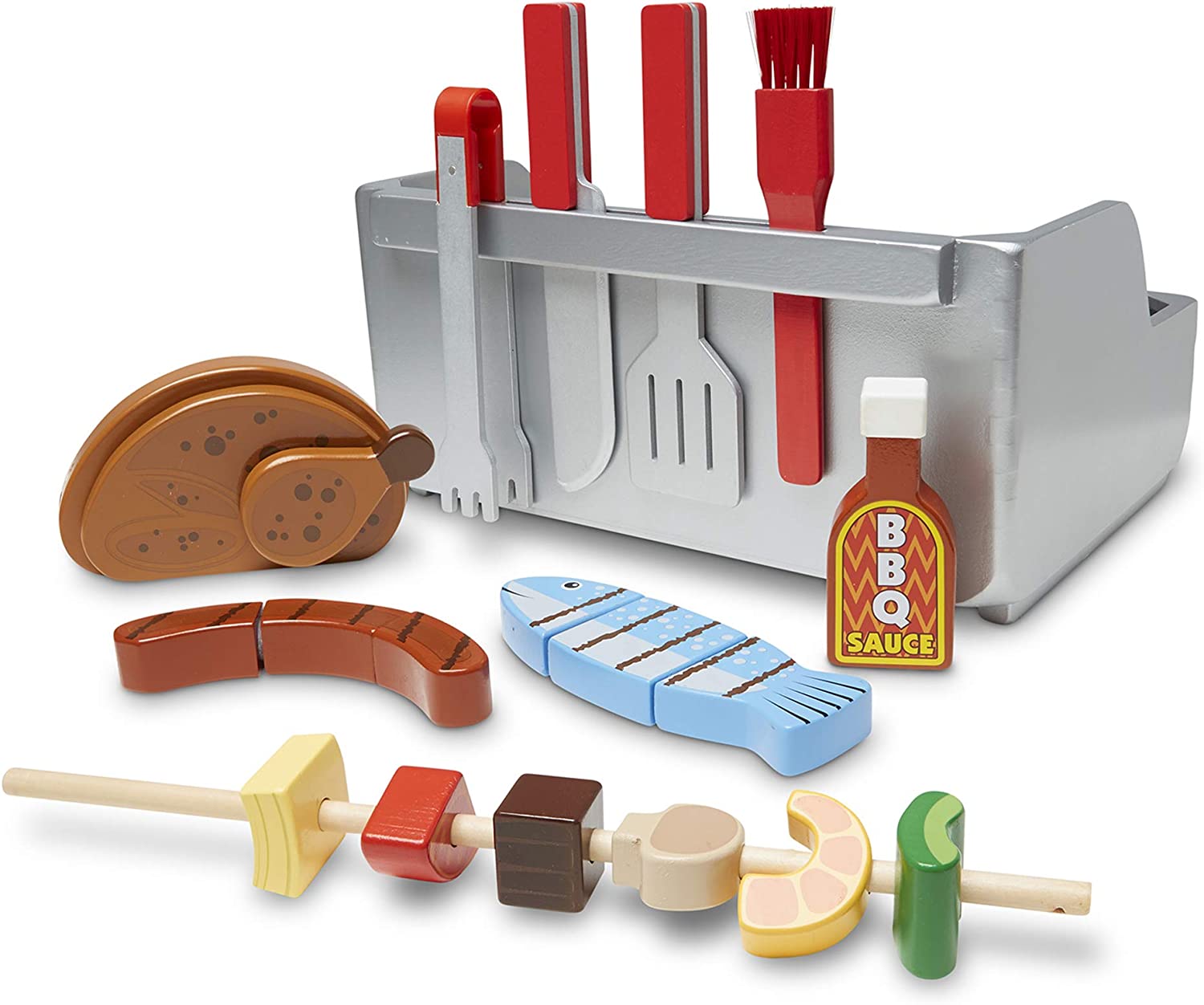 Melissa & Doug Wooden Rotisserie & Grill - Image 2