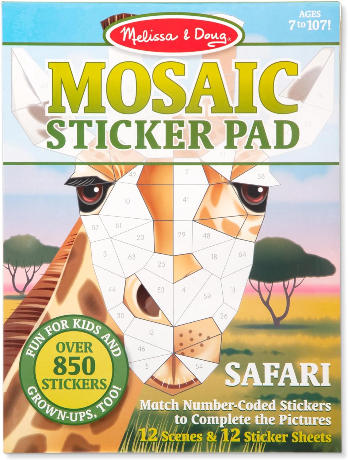 Melissa & Doug Mosaic Sticker Pad - Safari