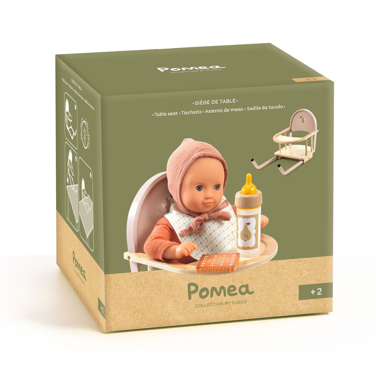 Djeco Pomea Dolls Collection - Table Seat - Image 2