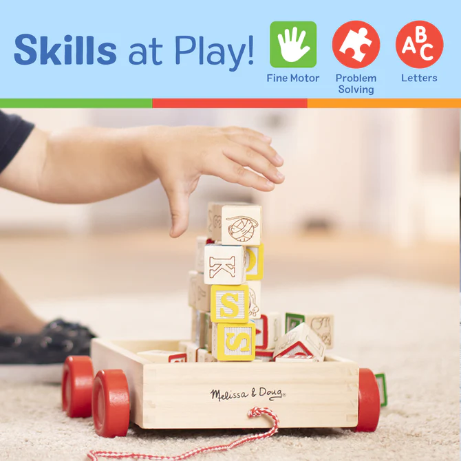 Melissa & Doug ABC - 123 Block Cart - Image 3
