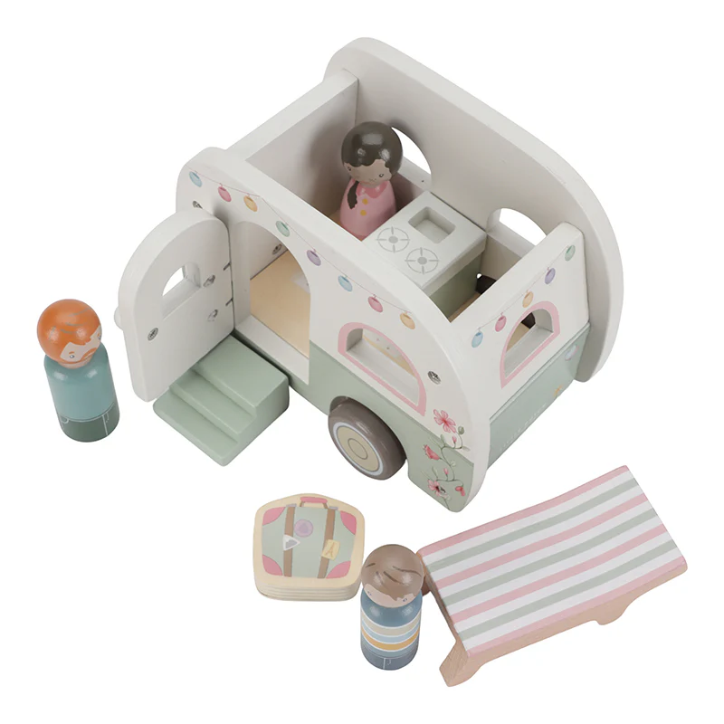 Little Dutch Car with Caravan (10 Pieces) - Image 2