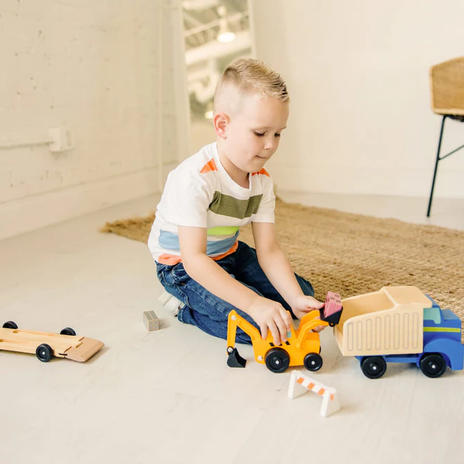 Melissa & Doug Dump Truck & Loader - Image 5
