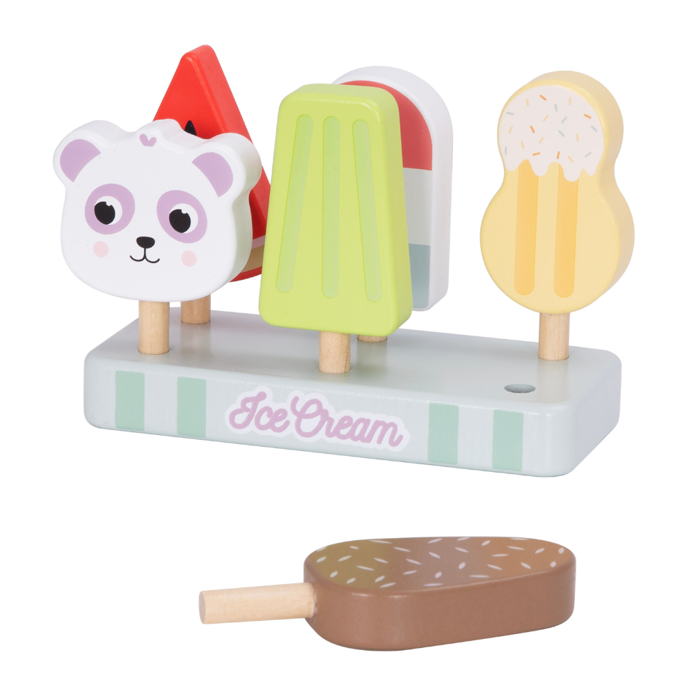 Hi Pando – Pretend & Play Wooden Ice Cream Set – 7pcs