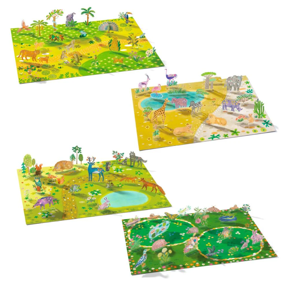 Djeco Lift-Up Stickers - Animals - Image 4