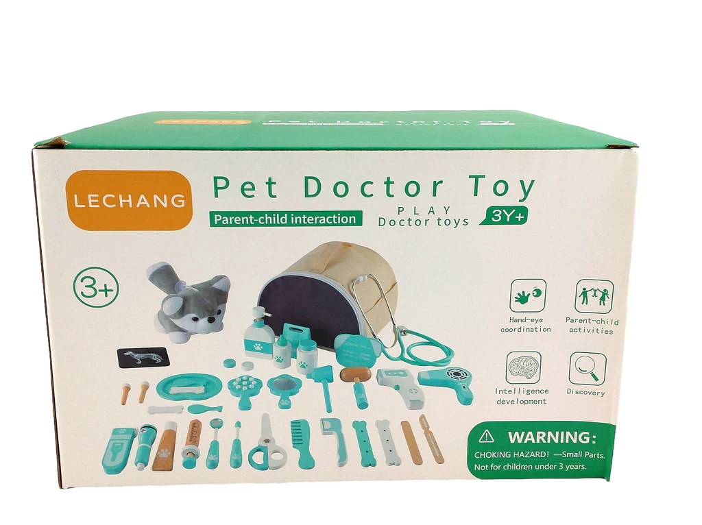 Wooden Animal Vet Play Set - Image 2