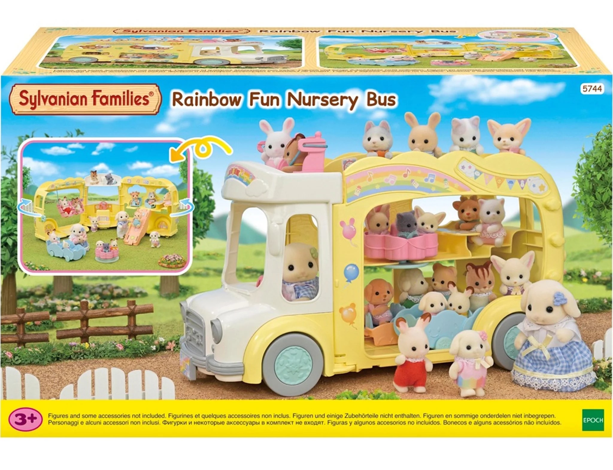 Sylvanian Families Rainbow Fun Nursery Bus