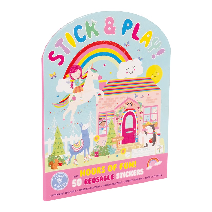 Floss & Rock Stick and Play Reusable Sticker Set - Rainbow Fairy