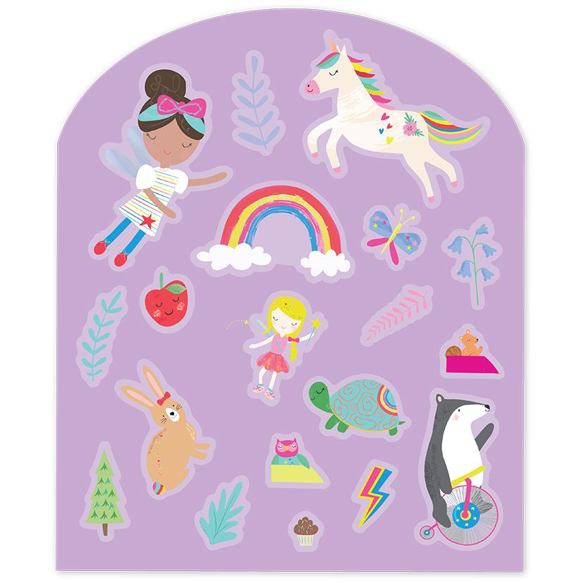 Floss & Rock Stick and Play Reusable Sticker Set - Rainbow Fairy - Image 6
