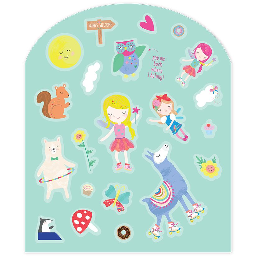 Floss & Rock Stick and Play Reusable Sticker Set - Rainbow Fairy - Image 5