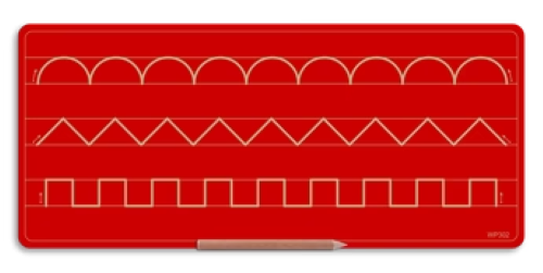 Wooden 3 Pattern Board - Scallops, Zig Zag and Castle - Image 2