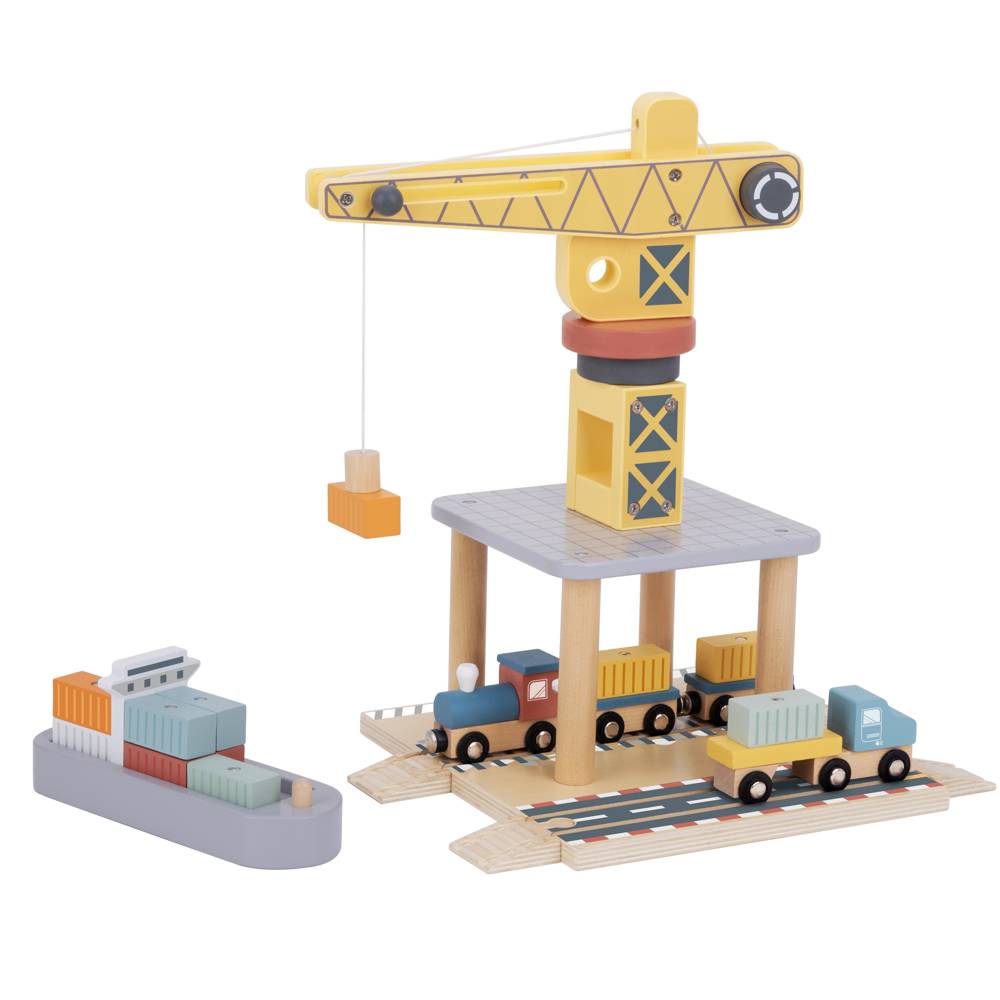 TookyToy – Port Crane Set (24 Pieces)