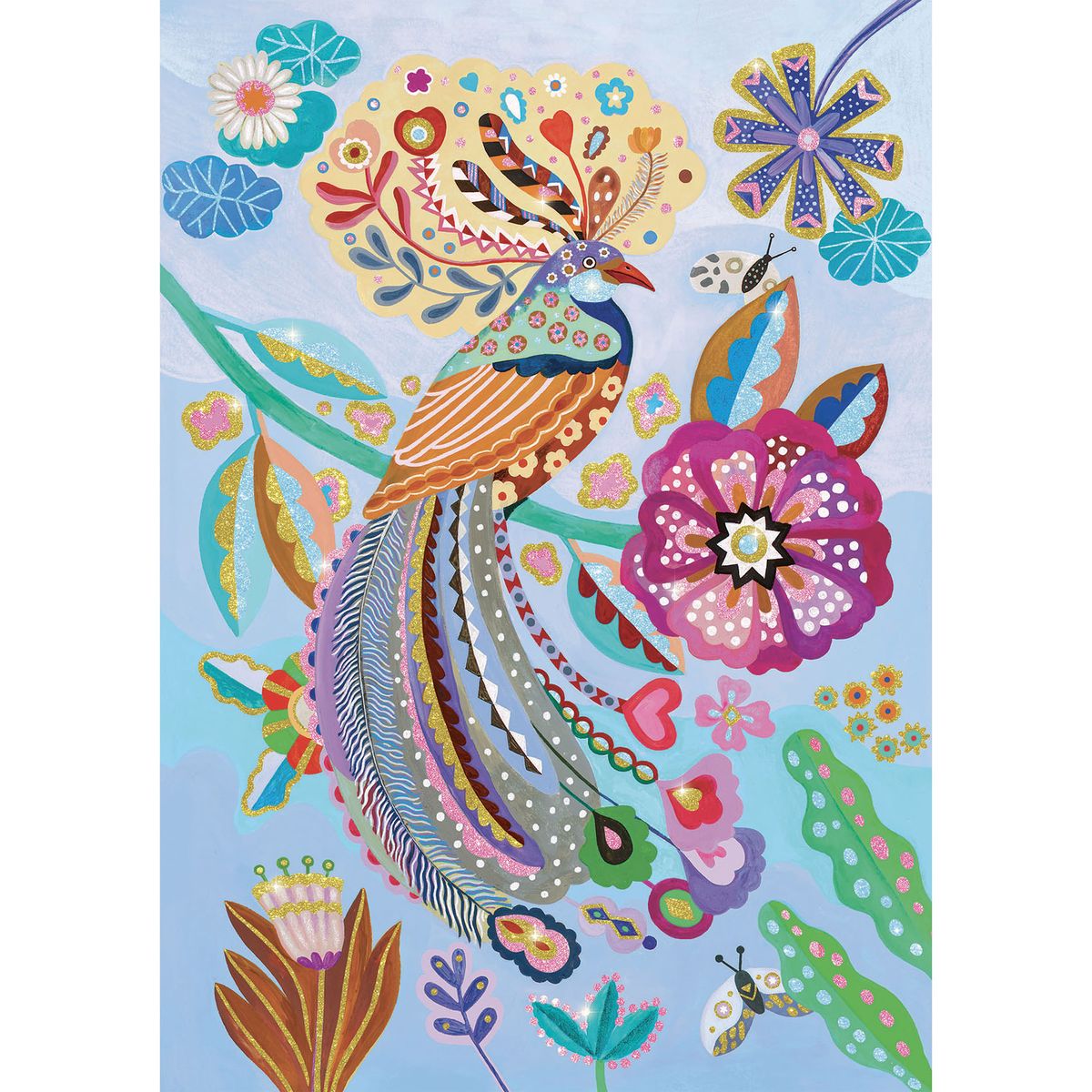 Djeco Wizzy Puzzle - Sparkling Bird (50 Pieces) - Image 2